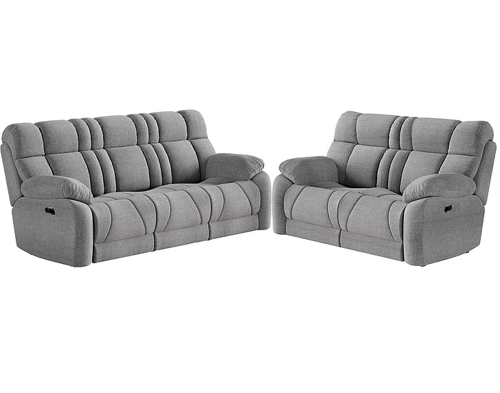 Southern Motion Wild Card Double Reclining 2pc Living Room Set in Bahari Platinum