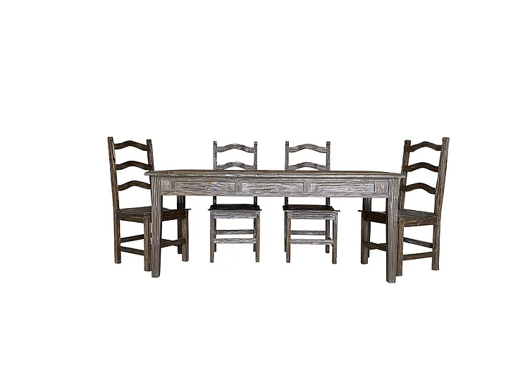 Split Nickel Winchester 5pc Rectangular Dining Set