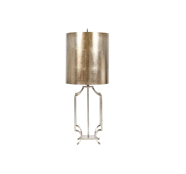 Worlds Away Windham Champagne Silver Leaf Iron Lamp Base WINDHAM S