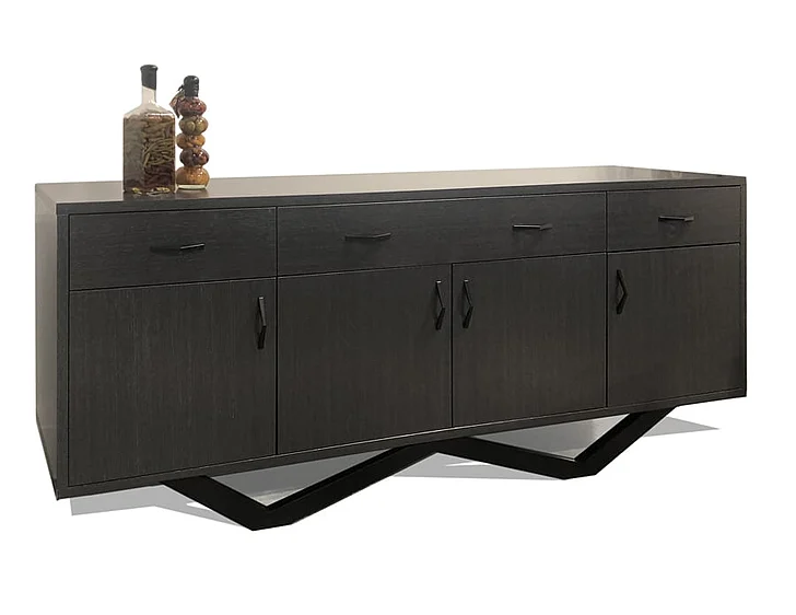 Sharelle Windsor Buffet In Gray Matt Oak