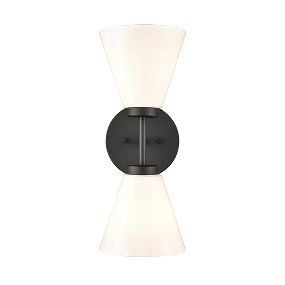 Atlas Houghton 15'' High 2-Light Vanity Light - Matte Black WL11338-BK
