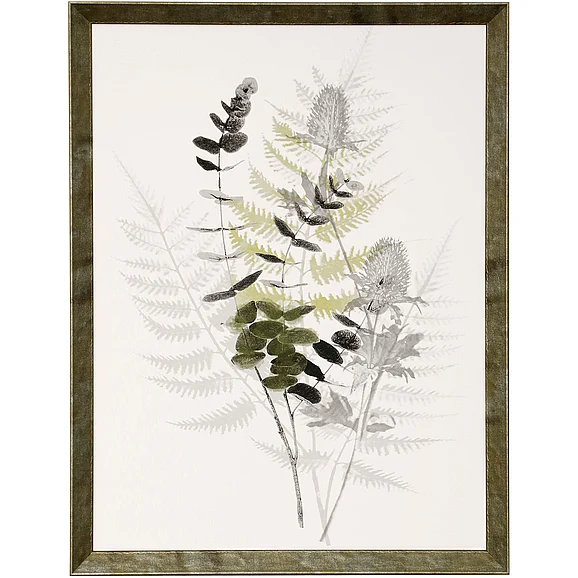 StyleCraft Wild Foliage Rustic Framed Print Under Glass WM12853