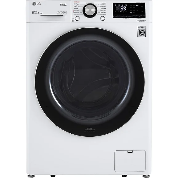 LG 24 Inch Smart Compact Front Load Washer in White WM1455HWA