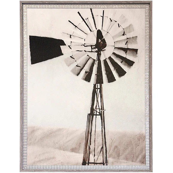 StyleCraft Light Windmill Textured Framed Print WM23583
