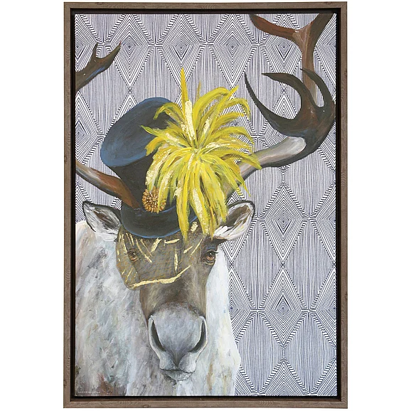 StyleCraft Moose Masquerade II Manufactured Framed Canvas WM51353