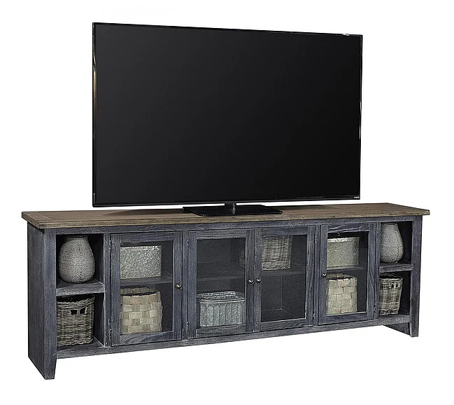 Aspenhome Eastport 97" Console with 4 Doors in Drifted Black WME1270-DBK