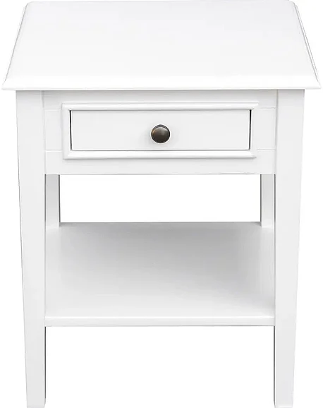 Cottage Creek West Port Side Table in White 7009-0150