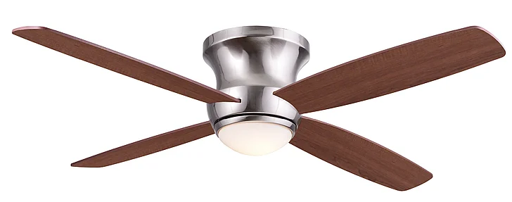 Wind River Zorion 54” Indoor CCT LED Ceiling Fan - Nickel WR1464N CLOSEOUT