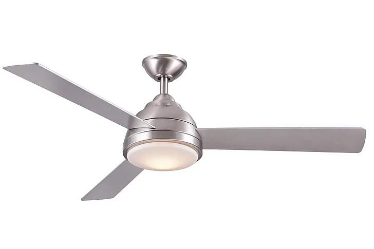 Wind River Neopolis 52” Indoor CCT LED Ceiling Fan - Stainless Steel WR1473SS CLOSEOUT