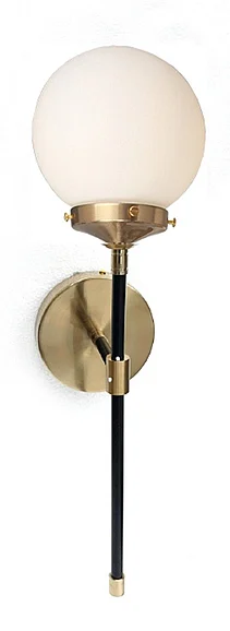 Vinci Lighting Wall Sconce in Aged Brass/Black WS1110-1AB/BKOP