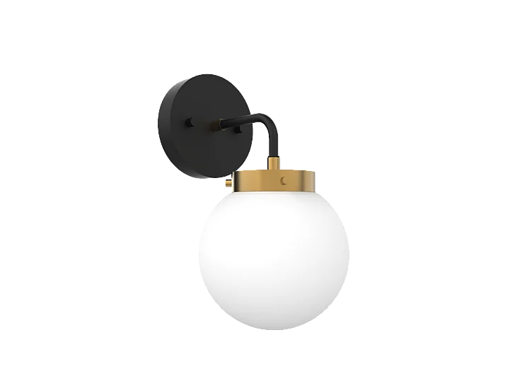 Vinci Lighting Bianca Wall Sconce in Aged Brass/Black WS1718-1AB/BKOP