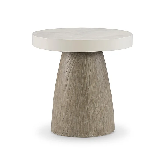 Bernhardt Granville Outdoor Side Table in Bone X09123