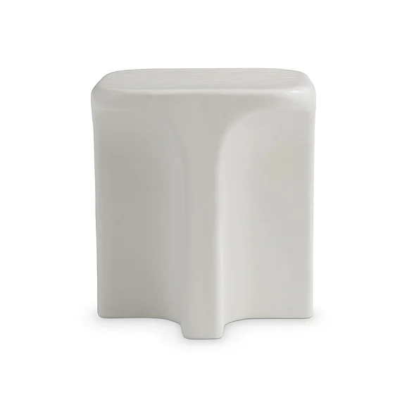 Bernhardt Lennox Outdoor Side Table in Chalky White X10118