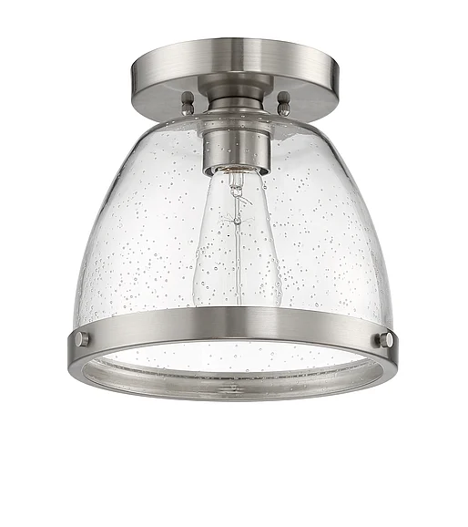 Craftmade Lodie 1 Light 7.5" Flushmount in Brushed Polished Nickel X1408-BNK CLOSEOUT