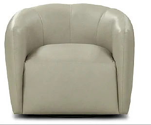GTR Leather Avery All Leather Swivel Chair in Portofino Steam X36-6A-PS CUSTOM ITEM