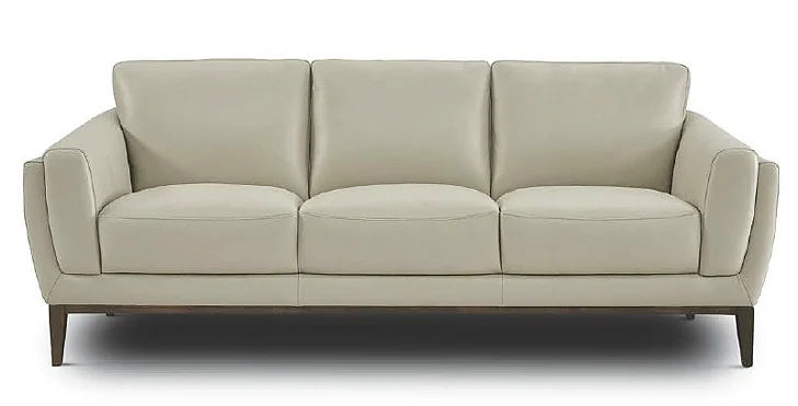 GTR Leather Cambria All Leather Sofa in Boca Linen X3-30 CUSTOM ITEM