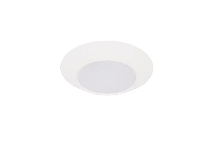Craftmade Slim Line 4" (5.9" Overall) 1 Light LED Flush in White X9304-W-LED-5CCT