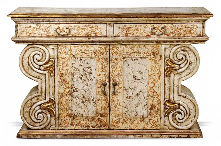 Peninsula Leonardo Double Console in Creme XT-006-1060