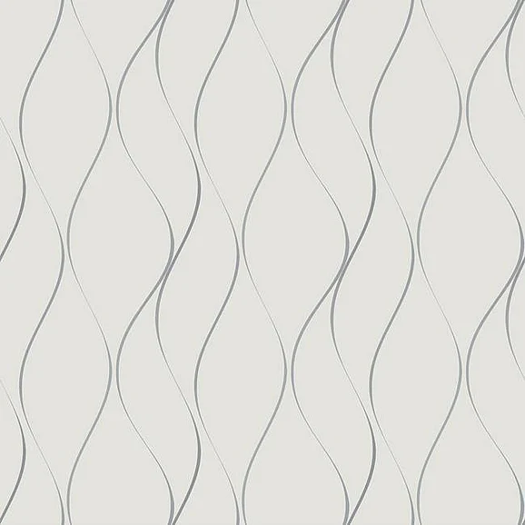 York Dazzling Dimensions Volume II E37 Wavy Stripe Wallpaper in Silver Y6201401 (Double Roll) FedEx/UPS