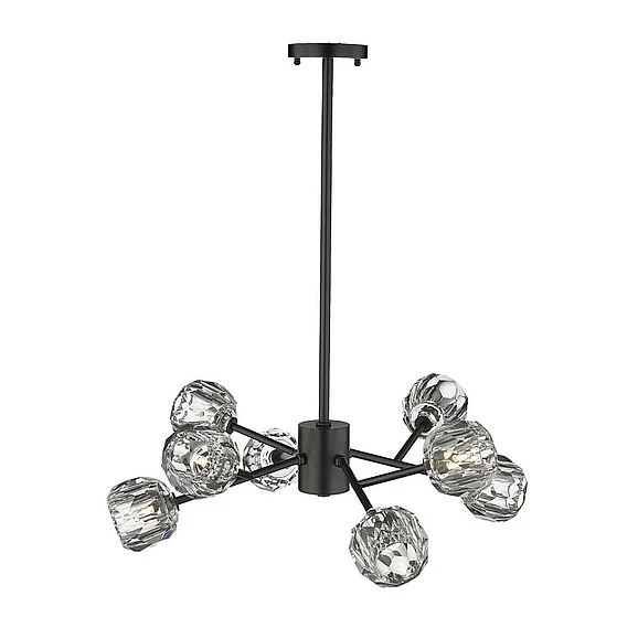 Bethel Black Frame Branch Chandelier YS91C26B
