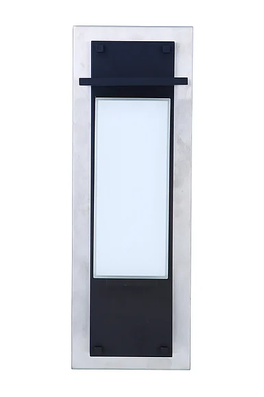 Craftmade Heights 1 Light Large Outdoor LED Wall Lantern in Stainless Steel/Midnight ZA2522-SSMN-LED