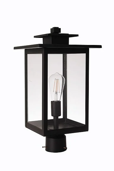 Craftmade Rock Creek 1 Light Outdoor Post in Textured Black ZA7025-TB
