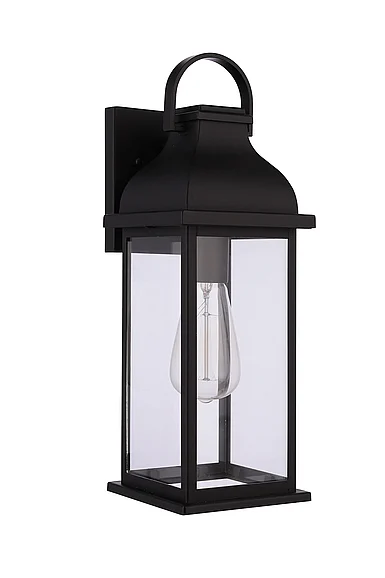 Craftmade Bent Tree 1 Light Outdoor Wall Lantern in Midnight ZA7204-MN