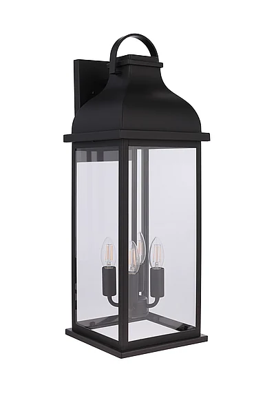 Craftmade Bent Tree 4 Light Outdoor Wall Lantern in Midnight ZA7234-MN