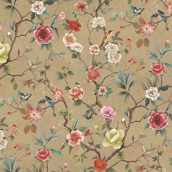 York F58-Ronald Redding Tea Garden Second Edition Kimora'S Garden Wallpaper ZA8037 (Double Roll)