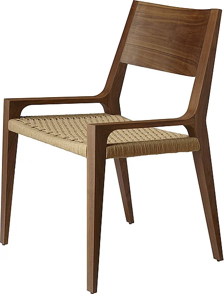Baker McGuire Seido Walnut Arm Chair MCM413