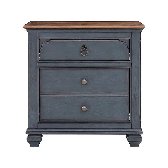Legends Americana Nightstand in Corduroy Blue ZAMR-7015