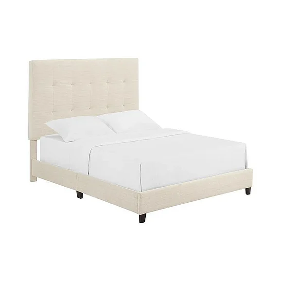 Legends Bridger Upholstered Squares Queen Panel Bed in Dynasty ZBRD-7002QN