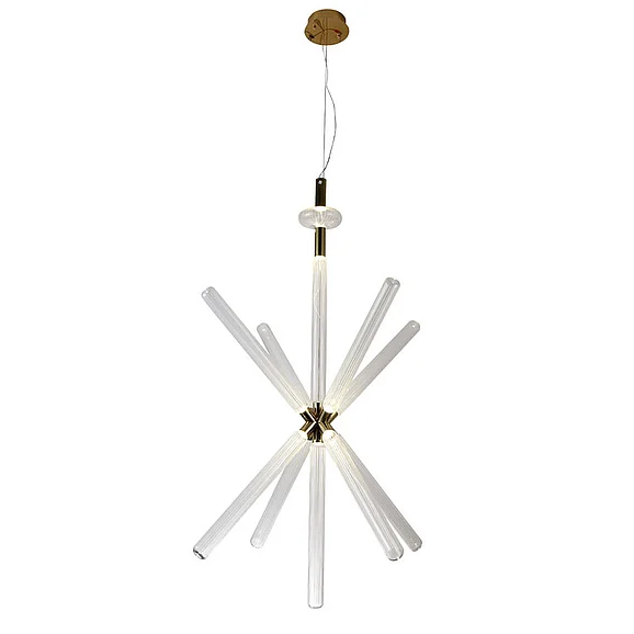 Bethel Sputnik Clear Glass LED Chandelier ZD04C55G