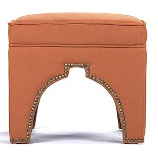 Zentique Marnix Cubic Stool in Orange (Set of 2) ZEN05 S