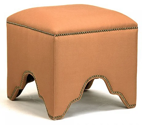 Zentique Willem Cubic Stool in Orange (Set of 2) ZEN07 S