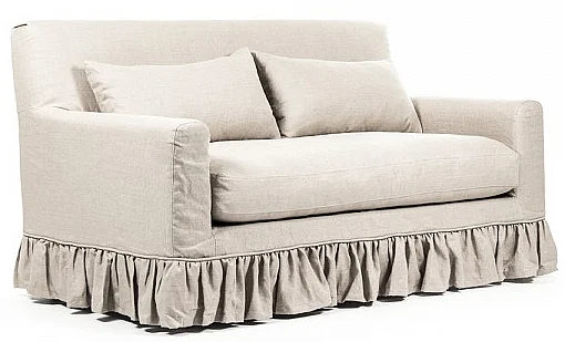 Zentique Liam Settee in Beige ZEN104-2