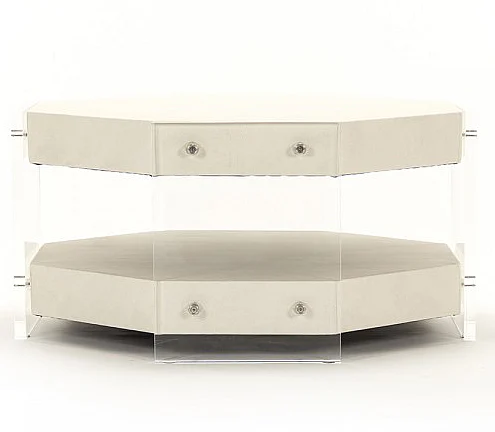 Zentique Acel Acrylic Coffee Table in Clear ZF004 FL