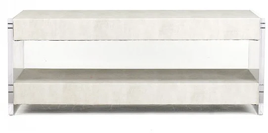 Zentique Abella Acrylic Coffee Table in Arctic ZF008