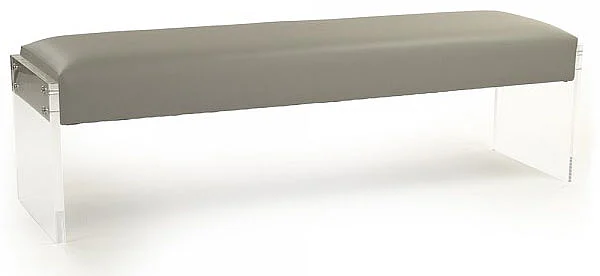 Zentique Acylic Bench in Gray ZF011-GF