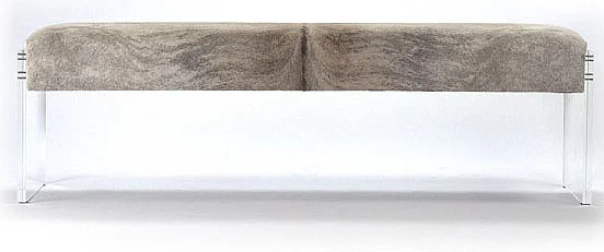 Zentique Acrylic Bench in White ZF011
