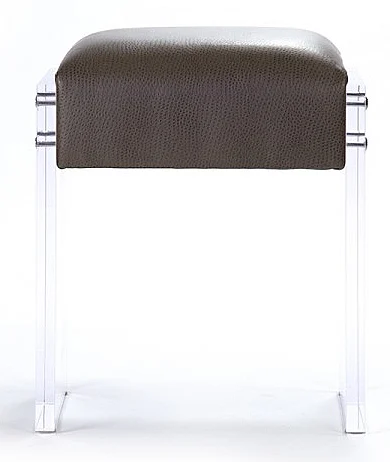 Zentique Vanity Stool in Brown (Set of 2) ZF017