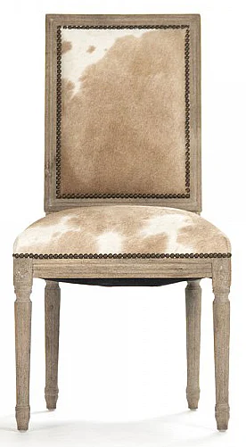 Zentique Quenton Side Chair in Limed Grey Oak (Set of 2) ZF030