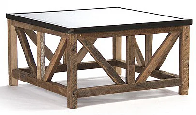 Zentique Eloise Coffee Table (L) in Rust/Copper ZIC002-L