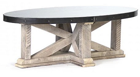 Zentique Remi Coffee Table (L) in Steel ZIC005-L