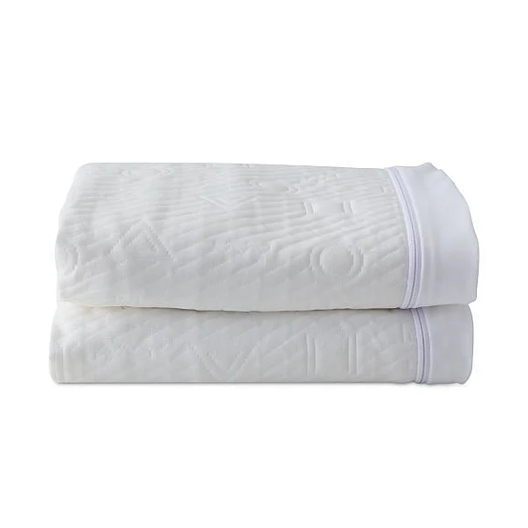 Malouf Zip Fit Cooling Mattress Protector - King in White MPEI-KW SPECIAL BUYS