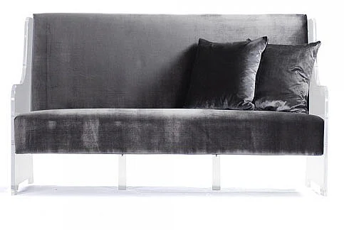 Zentique Acrylic Bench in black ZMA005