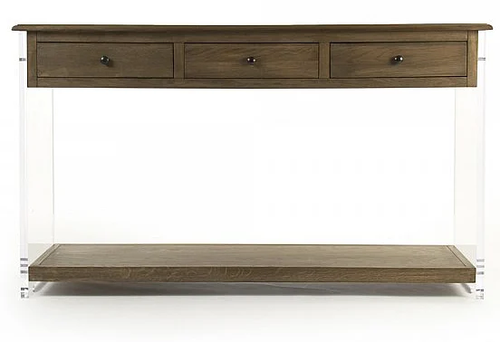 Zentique Talon Console Table in Brown ZMA021