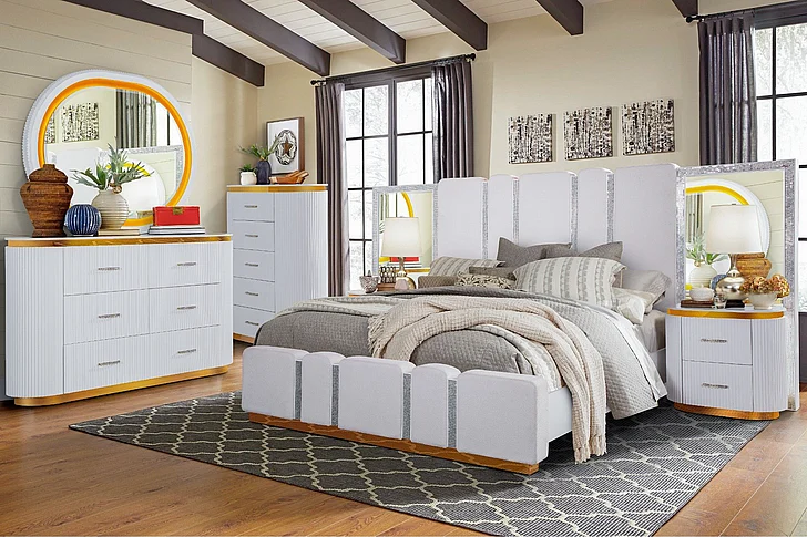 Cosmos Zoe 2pc Bedroom Set White