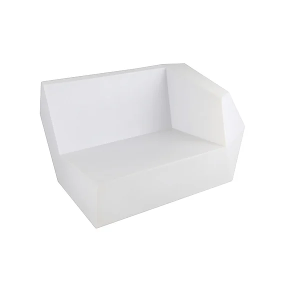 Bethel LED White Matte Frame Side Sofa Chair ZP115E