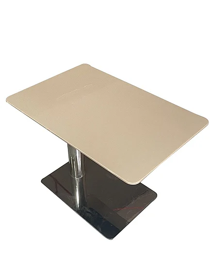 Klaussner Elan Stile Beige Marble Side Table in Beige